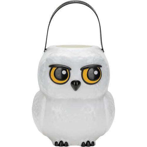 Disguise Harry Potter Hedwig Treat Pail, Official Wizarding World Halloween Bucket for Kids & Décor, 7.8x6.6x6.9 inches