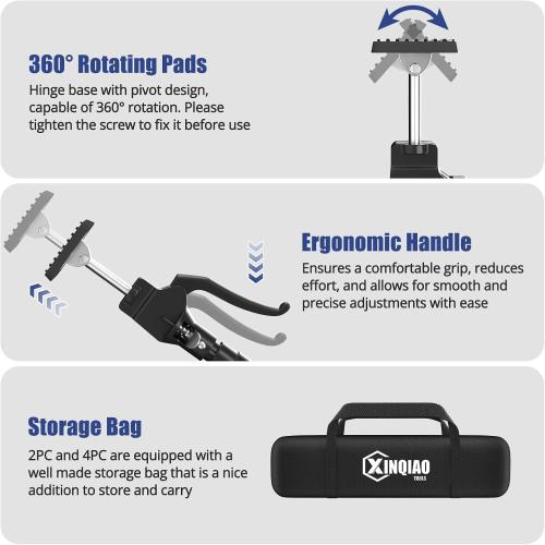 XINQIAO Cabinet Jacks for Installing Cabinets, Heavy Duty Third Hand Tools Adjustable Support Pole from 49.2 in to 114.2 in, 4 PCS