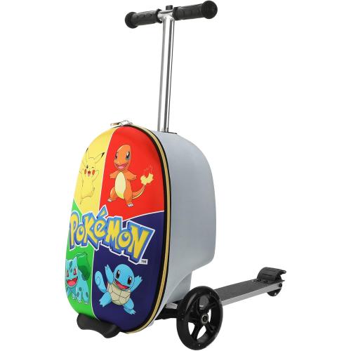 Bioworld Pokemon Character Art Scooter Youth Rolling Luggage Suitcase