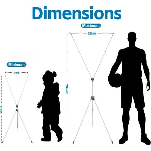 USCNC X Banner Stand Adjustable Fit Banner 23 x 63 to 32 x 78 Inch, Portable Travel Bag, Bigger, More Adaptable Advertising, Stores, Tradeshow, Restaurant, Event, Birthday & Party (1 PACk)