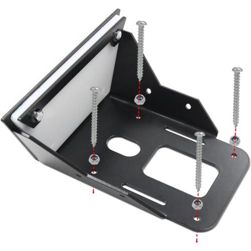 Transom Motor Mount for Kayak/Bracket,Trolling Motor Transom Mount, Trolling Motor Transom Motor Mount ,3.75 x 4.75 Bolt Pattern (Black)