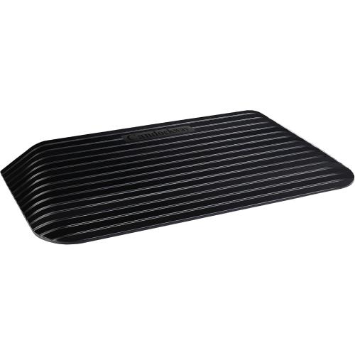 3 Rise Threshold Ramps Doorway, Wheelchair Ramp with Non-silp Surface, 4400 LBS Capacity, Solid and Portable, for Steps, Driveway and Curb Black