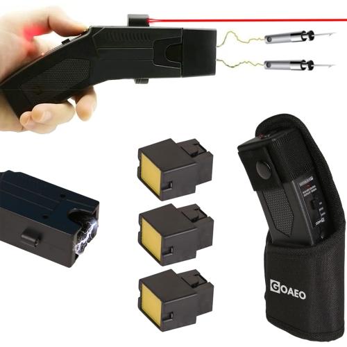 Self-Defense Heavy Duty Stun Gun for Men & Women,15 Foot Range,1.80 µC Painful Charge,LED Flashlight,Safety Switch