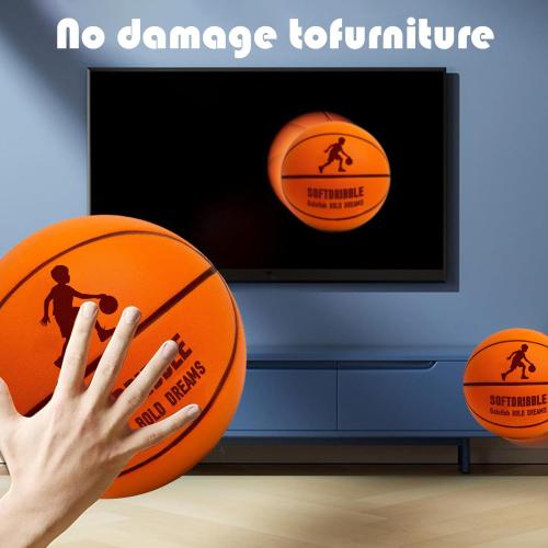 Silent Basketball Airless Indoor Training Ball 2026 New Upgraded Soft Foam Noiseless Basketball | Soundless Ball for Indoor Training and Quiet Dribbling | Gift for Sport Lover