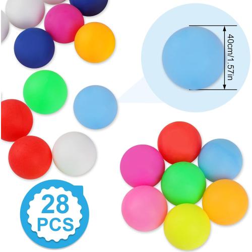 Guirnd 28 Pcs 40mm Ping Pong Balls for Table Tennis, Games, Arts, Kids, and Pet Toys