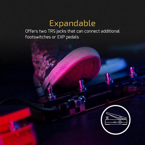 HOTONE MIDI Foot Controller Pedal Bluetooth Ampero Control 4 Button