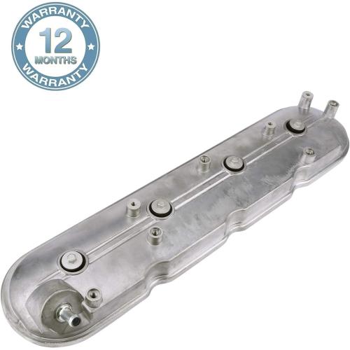 Driver Side Valve Cover with Gasket & Bolts Compatible with 1999-2008 Cadillac Escalade, Chevy Silverado, Suburban, Tahoe, Trailblazer, GMC Sierra, Yukon, Replace# 12570427 264-965