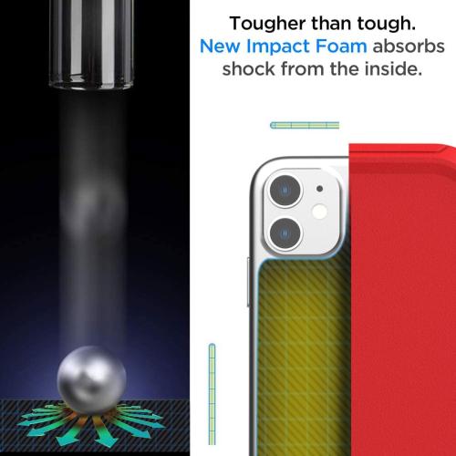 AICase for iPhone 11 Case (6.1), Heavy Duty Drop Protection Rugged Shockproof/Drop/Dust Proof 3-Layer Protective Durable Phone Cover for iPhone 11, Red