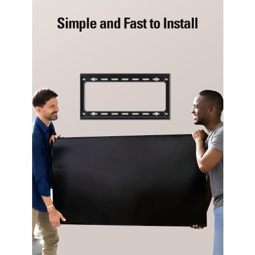 Mounting Dream TV Mount Fixed for Most 26-60 Inch LED, LCD and Plasma TVs, TV Wall Mount TVs Bracket up to VESA 400x400mm and 100 LBS Loading Capacity, Low Profile and Space Saving Flat Mount MD2361-K