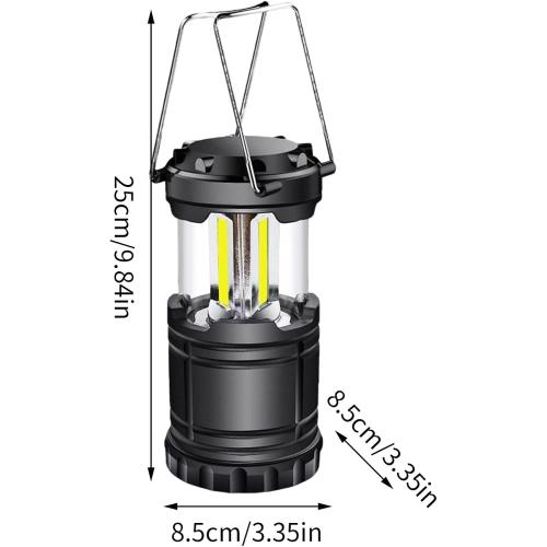 LED Camping Lantern,Portable LED Camping Light | Battery Powered Lighting Foldable Power Outage Survival Kit for Travel Night Patio Tent Indoor Disaster RV Truck Beach Storm Backyard Backpacking