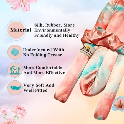 Heatless Hair Curler | 5PC No Heat Curling Rod Headband | With Satin Bonnet, Curler, 2 Scrunchies & Claw Clip Set | Curl Kit for Women & Girls (Cotton Candy, Medium)