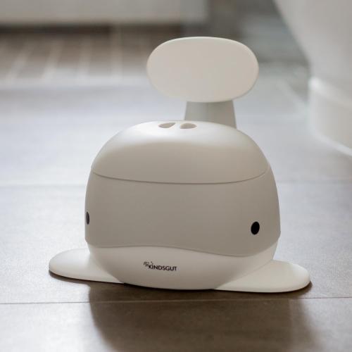 Kindsgut Whale Potty Training Toilet, Light Grey | Child Friendly, Discreet Colors, Potty Training