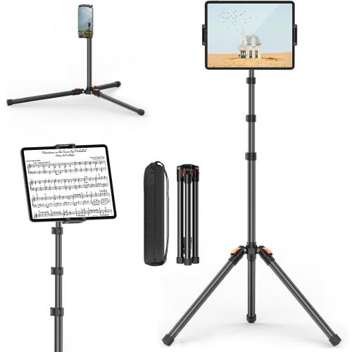 XXZU 72in Tablet Floor Stand Tripod, Aluminum Tablet Stand Holder for iPad
