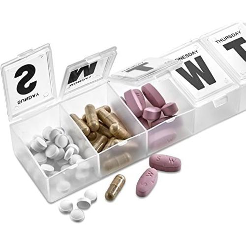 3 PACK MEDca 7-Day Pill Organizer Weekly Pill Planner Pack of 2
