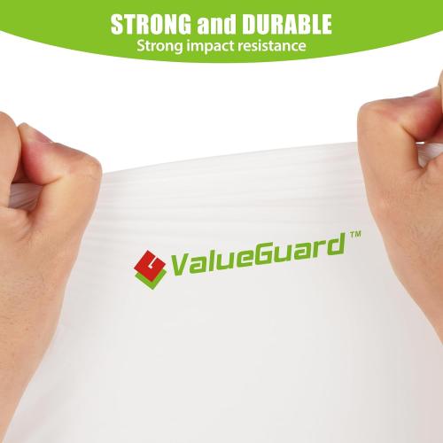 ValueGuard Large Trash Bags 13 Gallon Tall Kitchen Drawstring 100% Post-Consumer Recycled Garbage Bags Waste Bag for Office 0.6 Mil (110 Count)