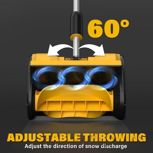 Cordless Snow Shovel,20V 12-Inch Electric Snow Shovel, Snow Blower Cordless with Directional Plate and Adjustable Front Handle