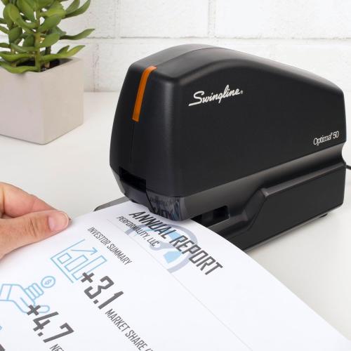 Swingline Electric Stapler Value Pack, 50 Sheet Capacity, includes Optima 50 Stapler, 5000 Staples and Staple Remover (48209)