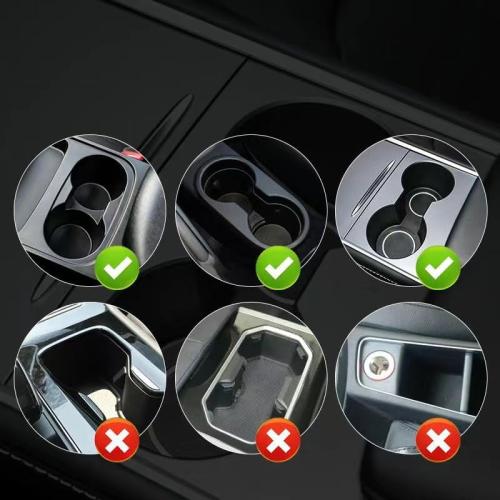 5 in 1 Car Cup Holder Expander with Phone Holder & 2 Food Table Tray & 2 Cup Holder for Drink/Snacks/Humburgers