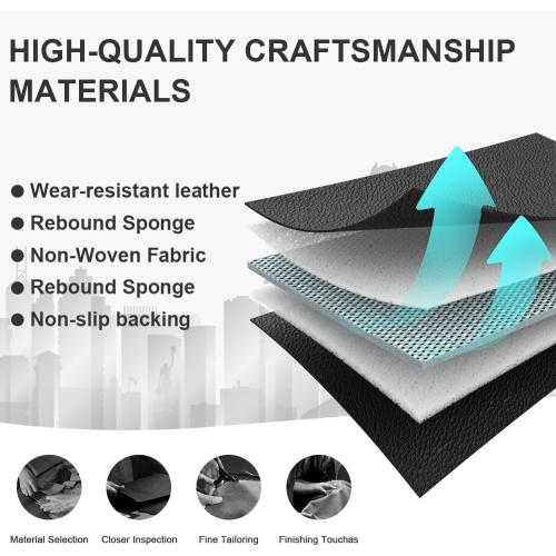 JOJ Custom Fit for Honda Odyssey Seat Covers Full Set 7-Seater Nappa Leather, Black Premium Seat Protectors for Odyssey 1997-2026, Airbag Compatible & Easy Installation