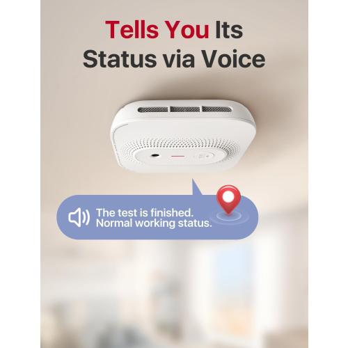 X-Sense Smoke Detector Carbon Monoxide Detector Combo Hardwired with Voice Location, Hardwired Interconnected Smoke and Carbon Monoxide Detector, Model XP02-AR, 1-Pack