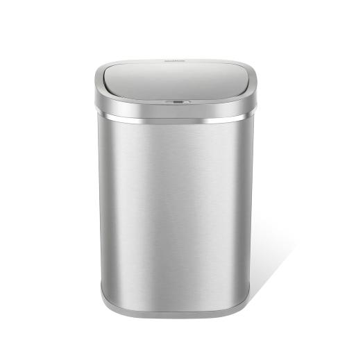 Ninestars 21 Gallons Automatic Large Kitchen Trash Can with Lid, Motion Sensor Trash Can for Kitchen, LivingRoom, Office, 80 Liter X Large Touchless Stainless Steel Garbage Bin (Rectangular)