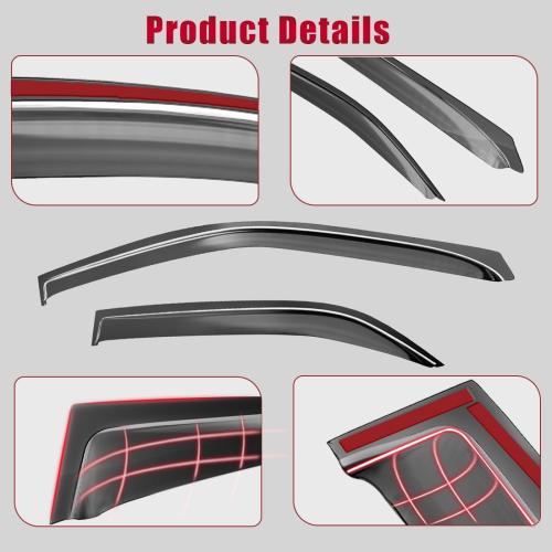 Window Rain Guards & Shields for 2007-2018 Jeep Wrangler JK Unlimited | Vent Visors, Wind Deflectors & Shades for 2007-2018 Wrangler JKU