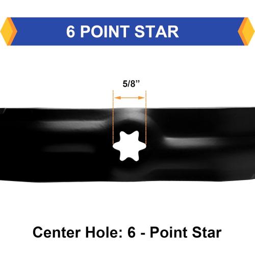 (3 Pack) 942-04053C Lawn Mower High Lift Blades Replacement for MTD/Cub Cadet/Troy-Bilt 942-04053B 742-04053 942-04056C Toro 112-0316, Fits Cub Cadet LT1050, LTX1050, RZT50 for 50'' Deck Mower