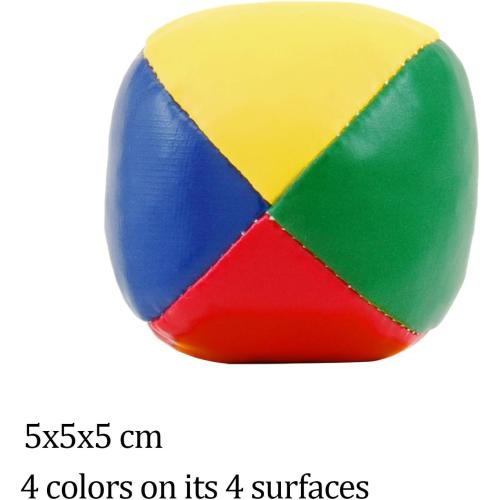 Set of  10 Pack Juggling Balls Beginners Juggling Balls Durable and Colorful with a Bag for Juggle Toy Game