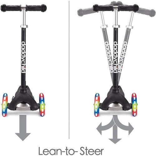 3 Wheel Scooters for Kids, Kick Scooter for Toddlers 3-6 Years Old, Boys and Girls Scooter with Light Up Wheels, Mini Scooter for Children