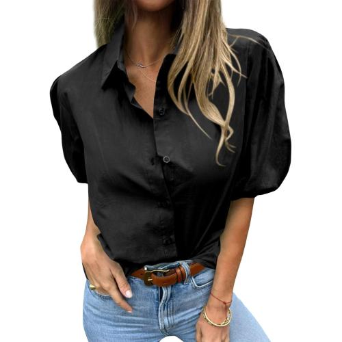 size-2XL-Tankaneo Women's Button Down Shirts  Casual