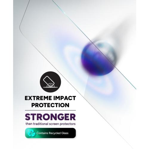 ZAGG Glass  Screen Protector for iPhone 16/15 – 3X Stronger Tempered Glass with Reinforced Edges, Scratch & Smudge Resistant, InvisibleShield, Easy Installation