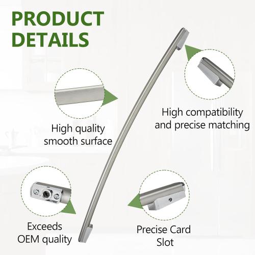WR12X23647 Refrigerator Freezer Handle Stainless Steel Replacement for GE Models WR12X11016 WR12X11019 WR12X22650 PYE22PSHCSS,PYE22PSHHSS,GFE29HSDISS DFE28JSHDSS Food Door Handle