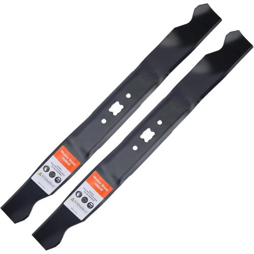 21 inch Mower Mulching Blades 40MnB for Troy Bilt TB110 TB230 TB240 TB130 TB210 TB320 TB220 TB280ES 942-0741A 742-0741 742-0741A 942-0741 Cub Cade MTD 21 Deck Mower Blade (2 Pack)