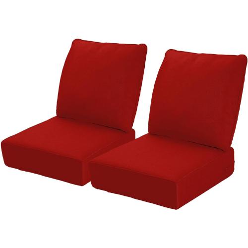 Naga Bahna 1 1, 24 x 24 Inch, Brick Red 2 Count