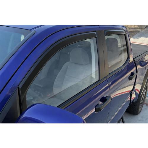 2019-2026 in-Channel Rain Guards for Dodge Ram 1500 Side Window Visor Deflectors Crew Cab Only Tinted Vent Shade Protectors 2020 2021 2022 2023 2024 2025