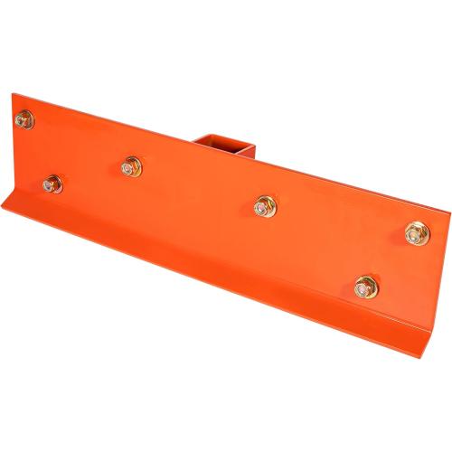 Bonbo Tractor Grab Hooks Compatible with Kubota Tractors - Bolted on Compact Tractor Bucket Grab Hooks with D Rings and 2 Receiver, Orange