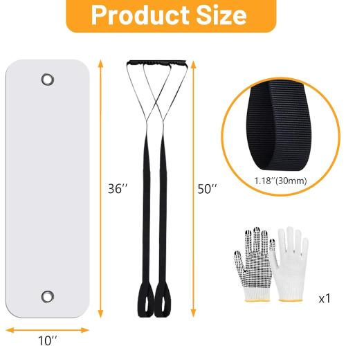 2 Pcs Appliance Sliders for Refrigerators Plastic Appliance Glide with Pull Strap Furniture Moving Slides for Tile Carpet Hardwood Floors (10''×36'')