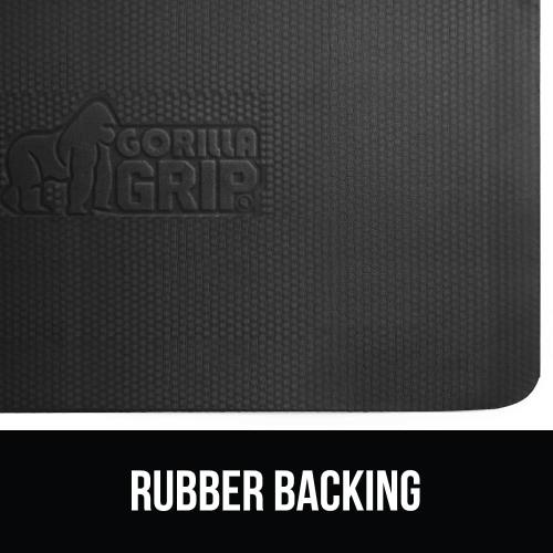 GORILLA GRIP Comfortable Cushioned Kitchen Mats for Floor, 39x20, Waterproof and Stain Resistant Soft Top, 3/4 Inch Thick Ergonomic Standing Desk Anti Fatigue Mat, Foam Supports Ankles, Feet, Charcoal