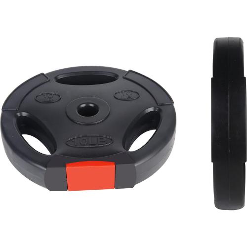 Signature Fitness Vinyl Standard Plate Weight Plate for Strength Training and Weightlifting,
