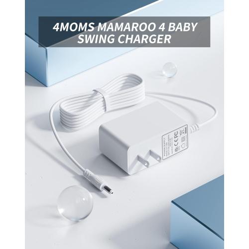 12V 3A for 4moms Mamaroo Power Cord Compatible with 4moms mamaRoo 2/4, for 2015 mamaRoo Infant Seat, Rockaroo Baby Swing Charger Cord
