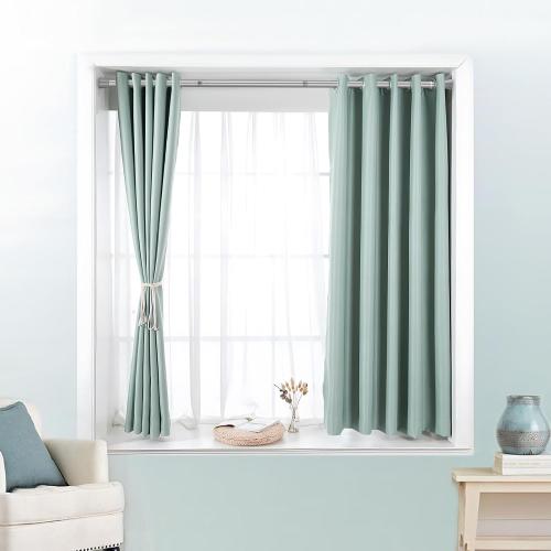 Silver Tension Curtain Rod for Windows 28 to 48 Inch