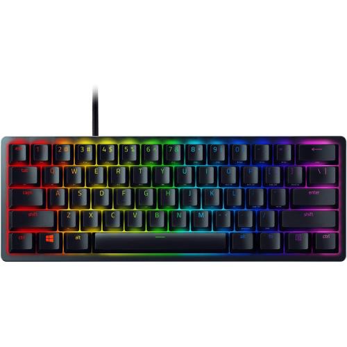 Razer Huntsman Mini 60% Gaming Keyboard: Clicky Optical Switches - Rapid Trigger Mode - Chroma RGB Lighting - PBT Keycaps - Onboard Memory - Snap Tap - Classic Black