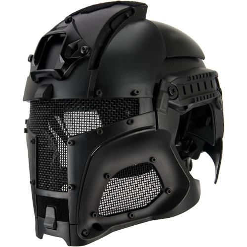 AMA Interstellar Battle Trooper Full Face Airsoft Helmet with Exchangeable Lens