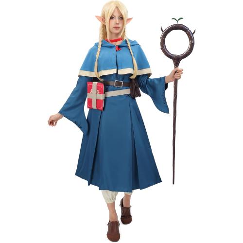 C-ZOFEK Marcille Cosplay Costume Full Set Outfit for Adult Women Halloween Party