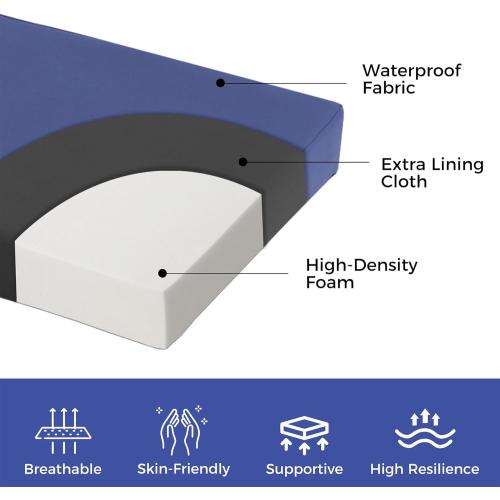 IPYNBAP Outdoor Bench Cushions for Outdoor Furniture, 48x18x3 Inch, Waterproof Bench Pillow, Fade Resistant Long Bench Seat Pads for Garden, Indoor, Porch Swing, Navy Blue