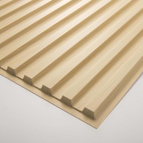 Art3d 6-Pack Slat Design 3D Wall Panels for Interior Wall Decor, 2x4 FT PVC Decorative Drop Ceiling Tiles - Oak