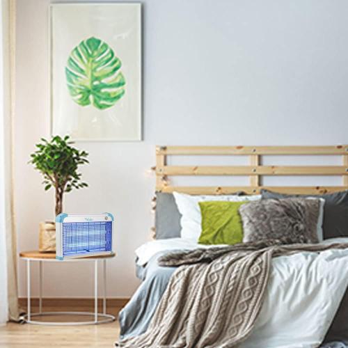 Electric Bug Zapper, 3000 Volt Powerful Flying Insect Mosquito Flies Killer 20W Blue UV Light Attract, Plug-in Pest Control Machine for Moth,Fruit Fly,Fungus Gnat,Garage Catcher/Eliminator/Shocker