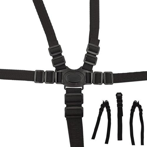 5 Point Seat Belt Safety Strap Belt for Stroller Pushchair Pram Buggy Safe Protection, Adjustable High Chair Baby Straps, Safety Strap Belt