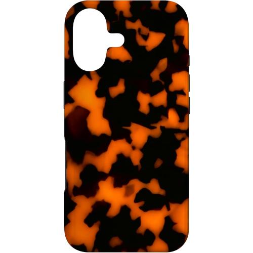 Tortoiseshell Aesthetic Vintage Girly Chic Orange Dark Brown Case for iPhone 17