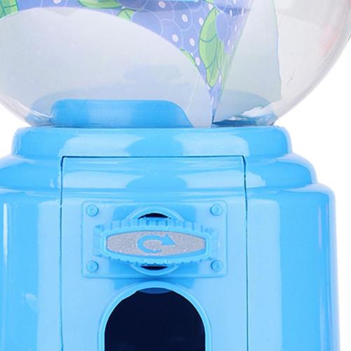 M&M Dispenser Candy Dispenser, Candy Machine Plastic, Mini Twisting Box Gumballs Dispenser Kids Piggy Bank Blue Children Kindergarten GiftBlue